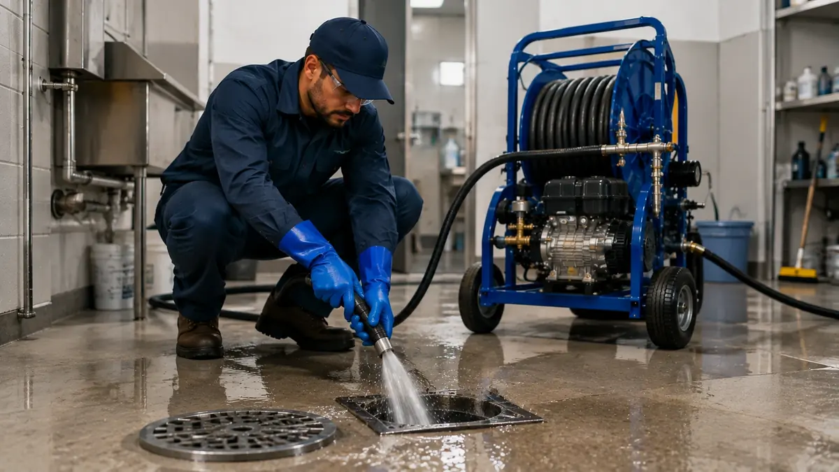 Floor Drain Hydro Jet Cleaning in Novato