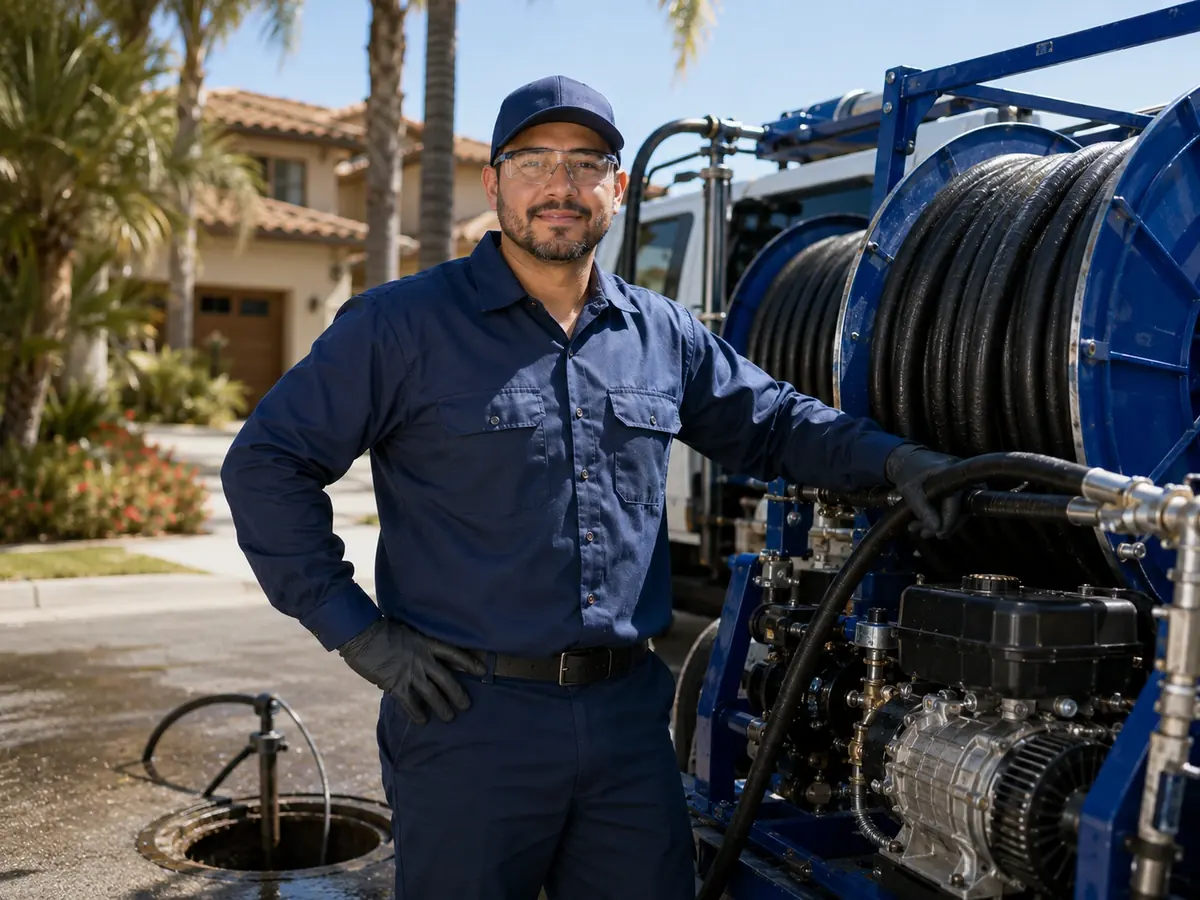 Hydro jet sewer cleaning in Novato
