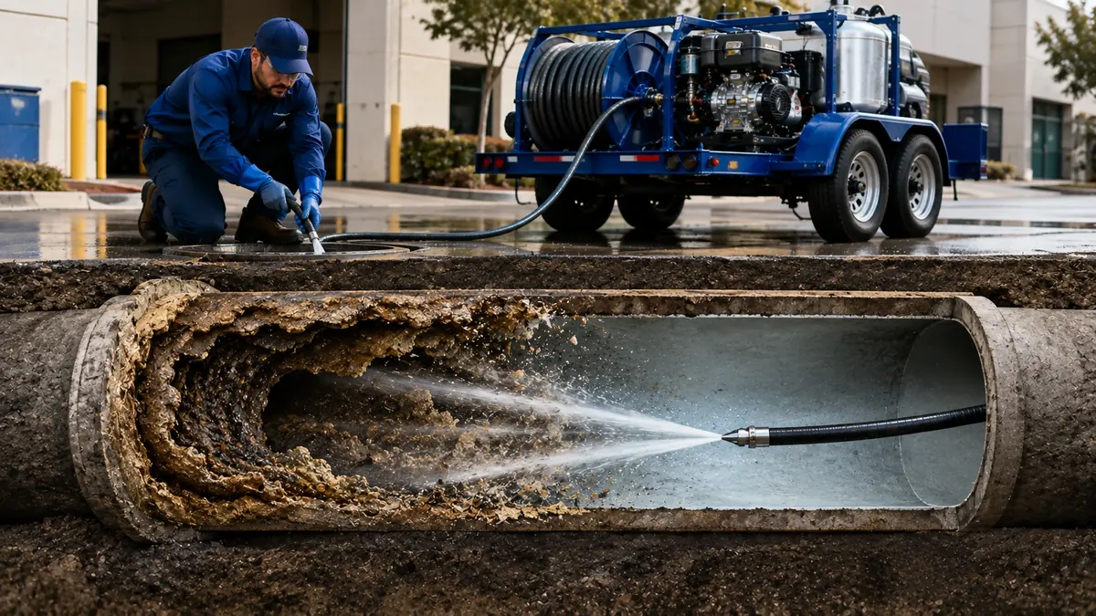 Sewer Pipe Descaling in Novato