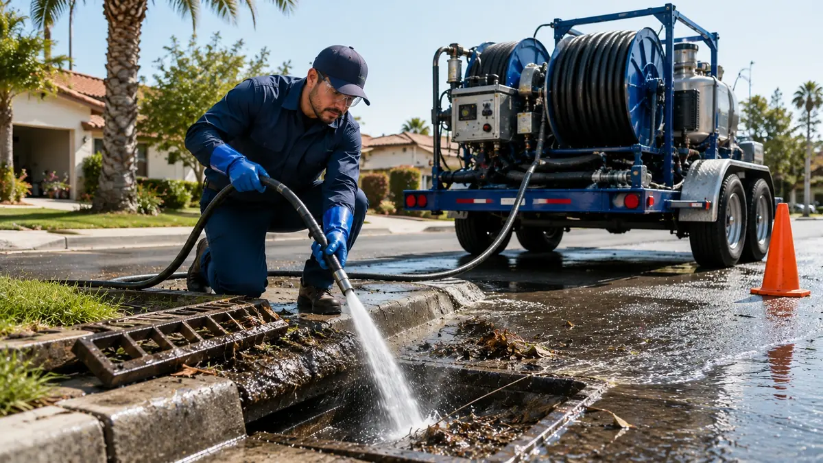 Storm Drain Hydro Jet Cleaning in Novato